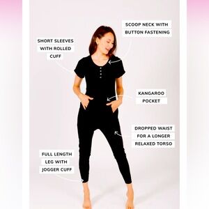 Smash & Tess Anyday romper XS midnight black NWT